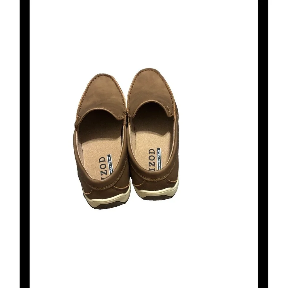 IZOD Seapoint Mens Tan Memory Foam Slip On Loafers Shoes Size 8 1861593